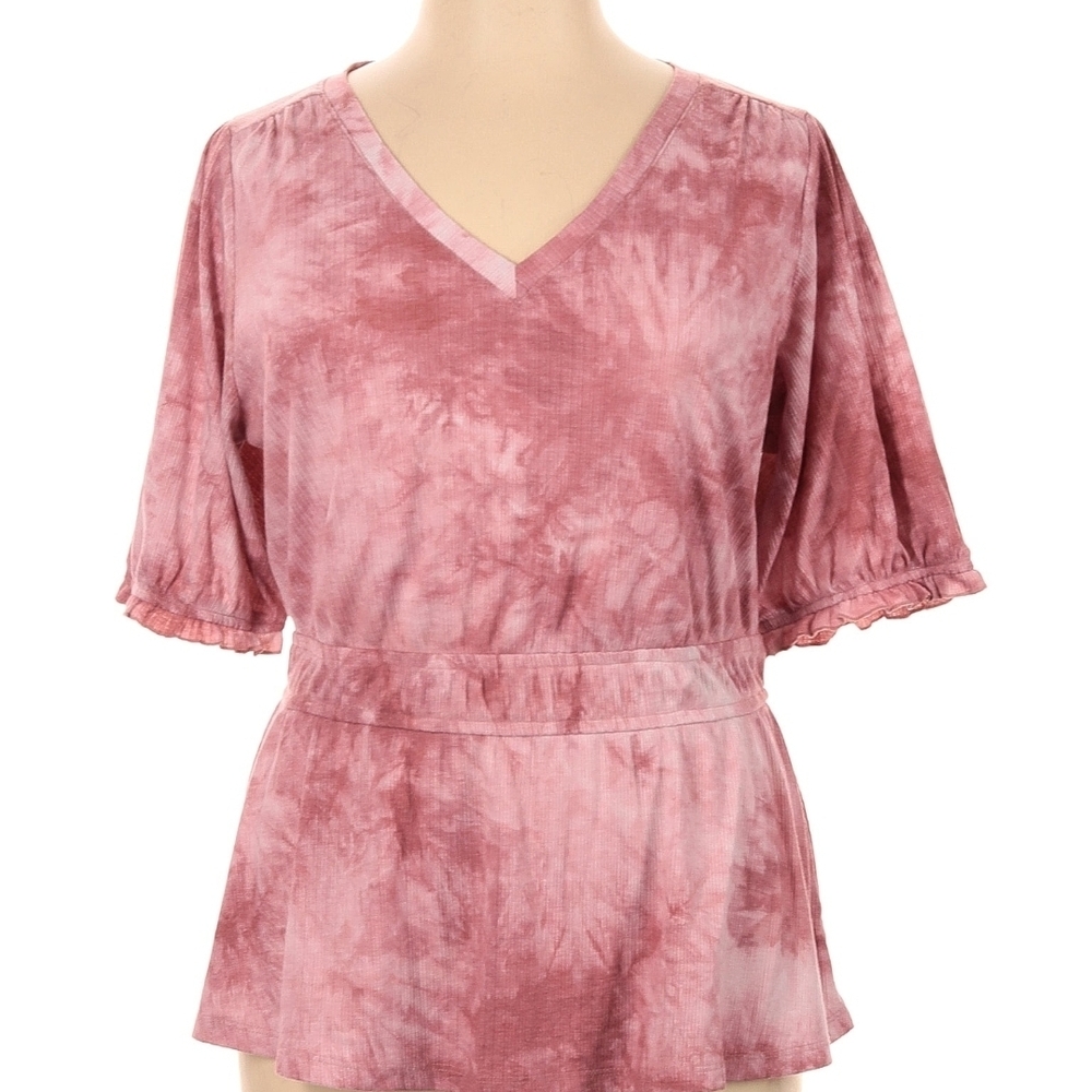 Lane Bryant Pink Textured Top